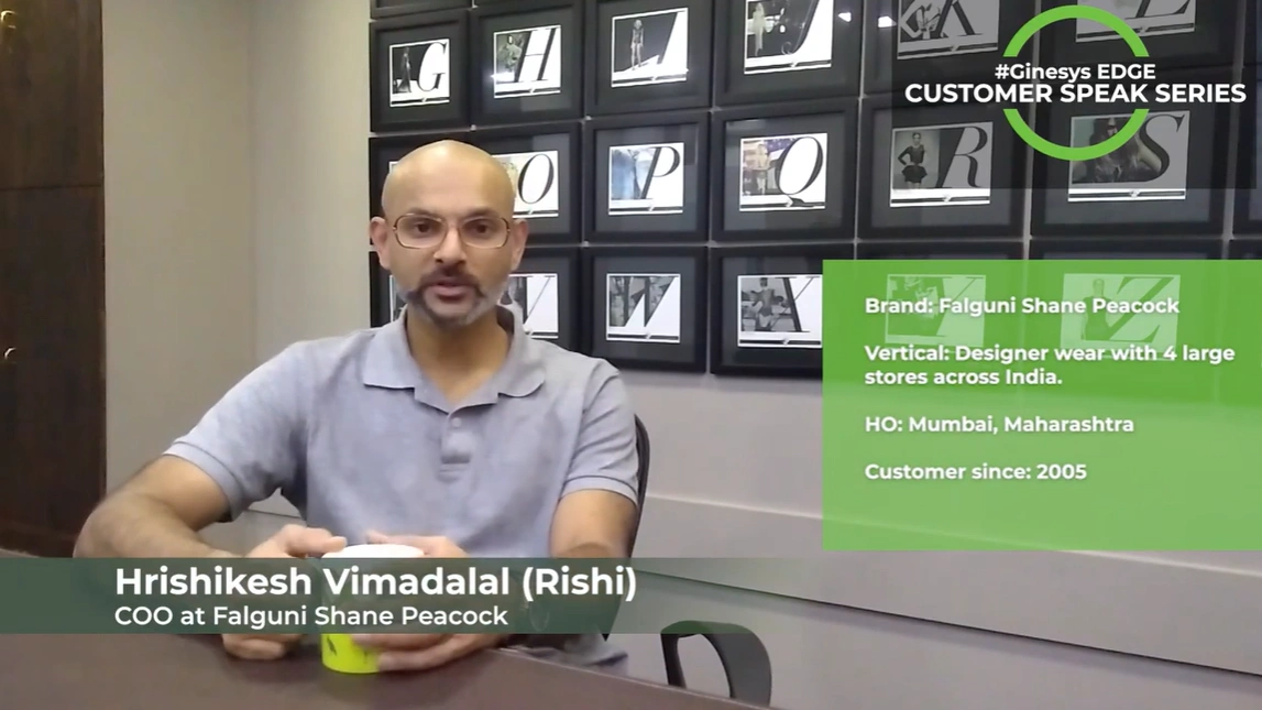 Ginesys Customer Testimonial by Rajesh Kadam