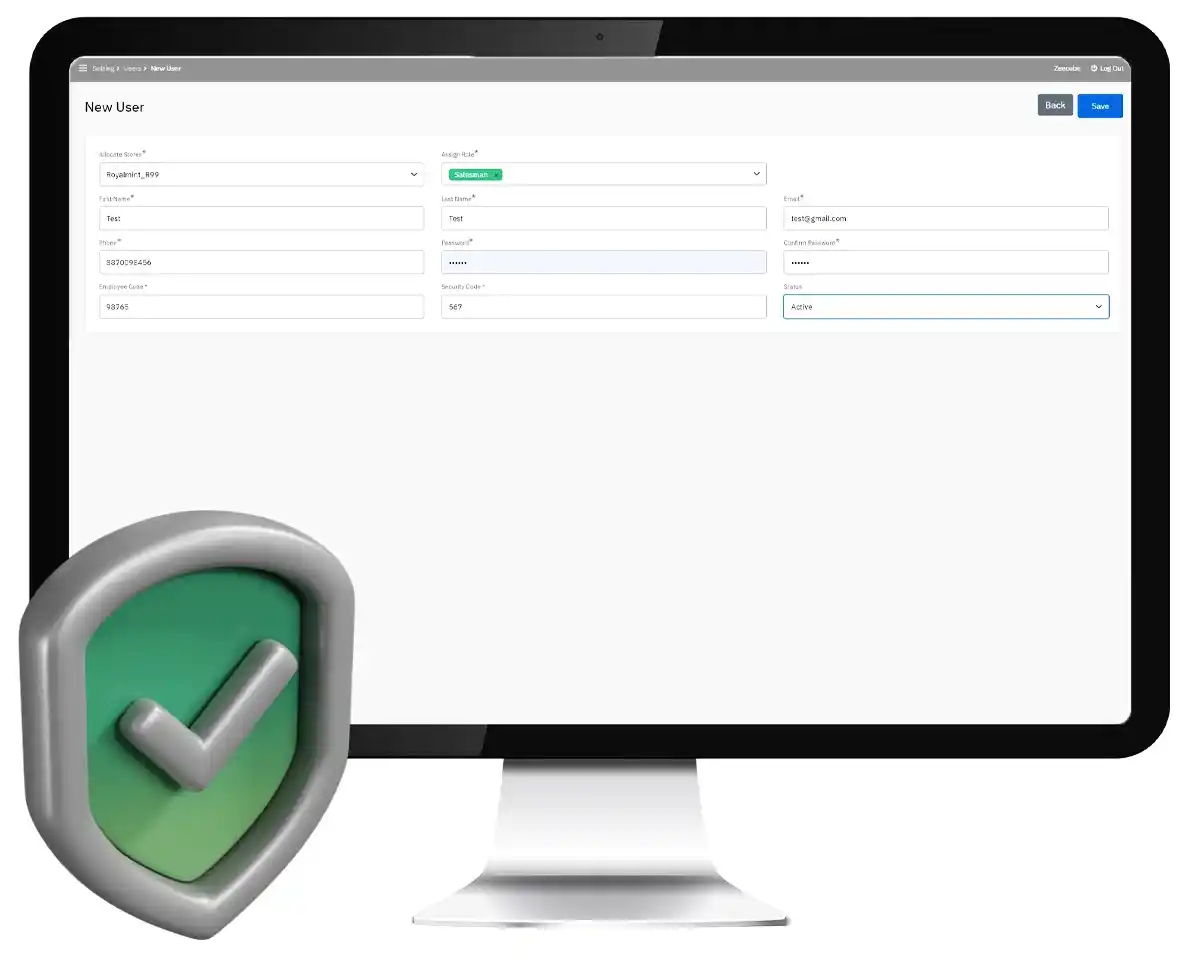 Centralized user management on Ginesys cloud pos