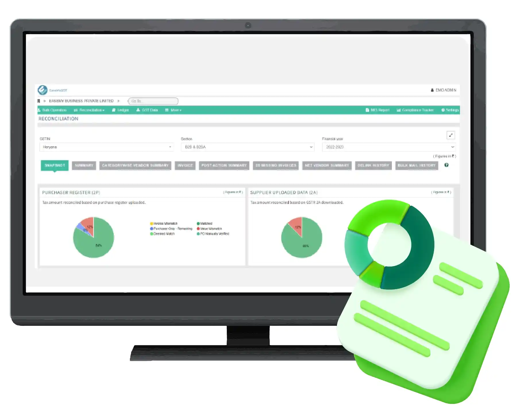 Advanced Data Reporting on EaseMyGST