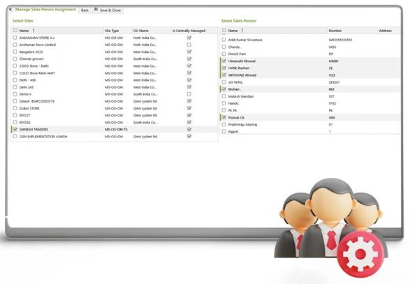 Salesperson Management on Ginesys POS