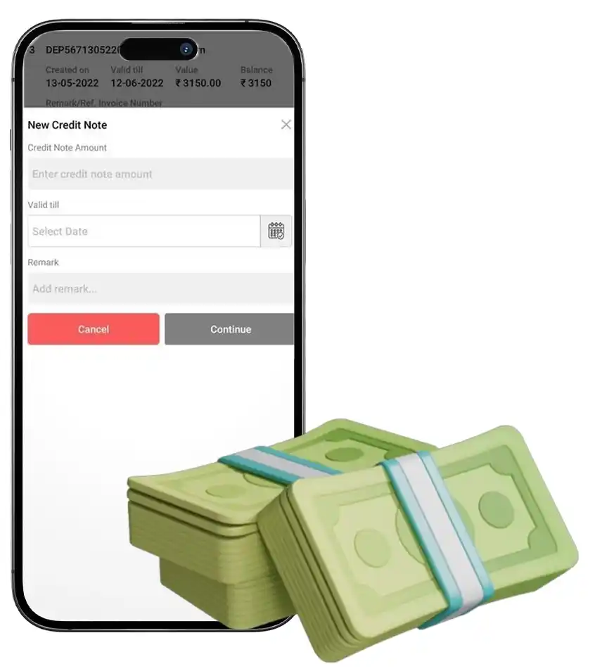 Credit Note Creation