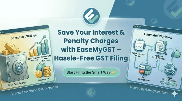 Save Interest & Penalty Charges with EaseMyGST